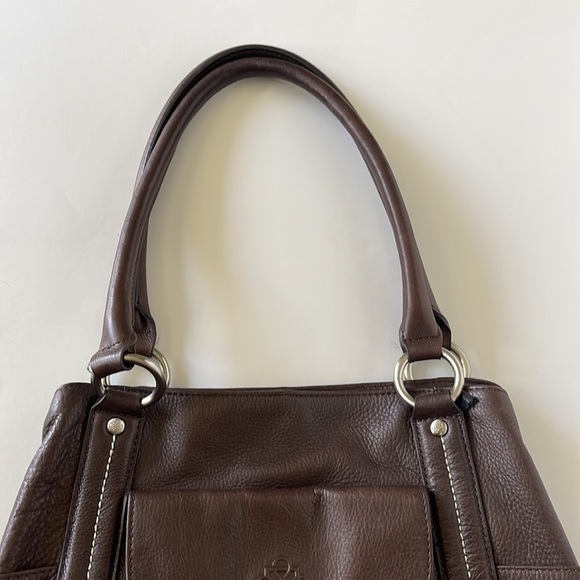 Piazza Womens Beautiful Leather Brown Handbag/Shoulder bag - Picture 3 of 16